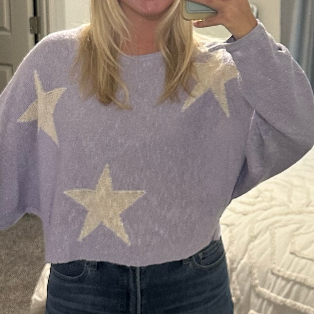 PROMESA purple long sleeve with white stars